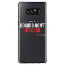 DistinctInk® Clear Shockproof Hybrid Case for Apple iPhone / Samsung Galaxy / Google Pixel - Boards Don't Hit Back