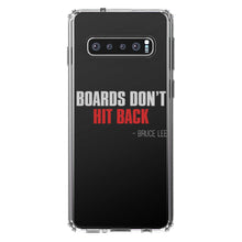 DistinctInk® Clear Shockproof Hybrid Case for Apple iPhone / Samsung Galaxy / Google Pixel - Boards Don't Hit Back
