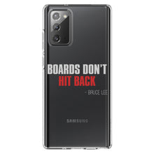 DistinctInk® Clear Shockproof Hybrid Case for Apple iPhone / Samsung Galaxy / Google Pixel - Boards Don't Hit Back