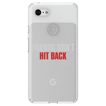 DistinctInk® Clear Shockproof Hybrid Case for Apple iPhone / Samsung Galaxy / Google Pixel - Boards Don't Hit Back