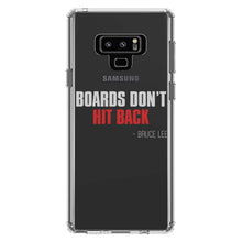 DistinctInk® Clear Shockproof Hybrid Case for Apple iPhone / Samsung Galaxy / Google Pixel - Boards Don't Hit Back