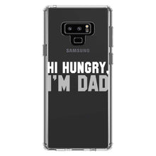 DistinctInk® Clear Shockproof Hybrid Case for Apple iPhone / Samsung Galaxy / Google Pixel - Hi Hungry, I'm Dad
