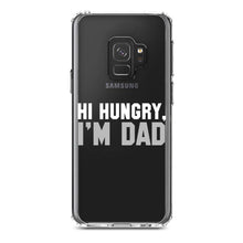 DistinctInk® Clear Shockproof Hybrid Case for Apple iPhone / Samsung Galaxy / Google Pixel - Hi Hungry, I'm Dad