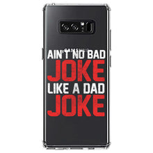 DistinctInk® Clear Shockproof Hybrid Case for Apple iPhone / Samsung Galaxy / Google Pixel - Ain't No Bad Joke Like a Dad Joke