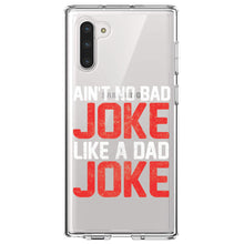 DistinctInk® Clear Shockproof Hybrid Case for Apple iPhone / Samsung Galaxy / Google Pixel - Ain't No Bad Joke Like a Dad Joke