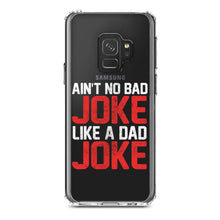 DistinctInk® Clear Shockproof Hybrid Case for Apple iPhone / Samsung Galaxy / Google Pixel - Ain't No Bad Joke Like a Dad Joke