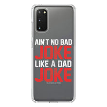 DistinctInk® Clear Shockproof Hybrid Case for Apple iPhone / Samsung Galaxy / Google Pixel - Ain't No Bad Joke Like a Dad Joke