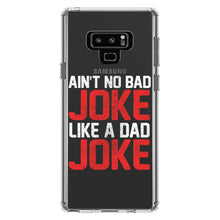 DistinctInk® Clear Shockproof Hybrid Case for Apple iPhone / Samsung Galaxy / Google Pixel - Ain't No Bad Joke Like a Dad Joke