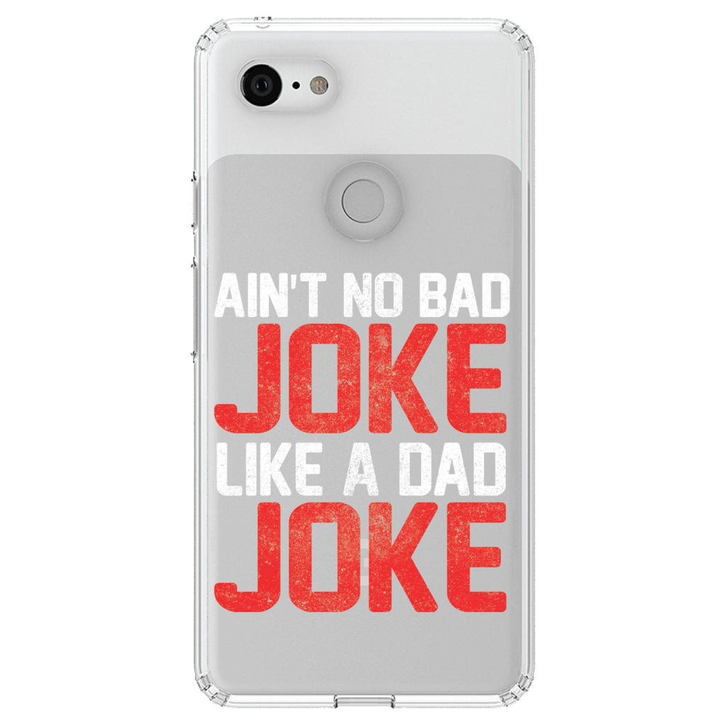 Ain't No Bad Joke Like a Dad Joke Clear Shockproof iPhone Case, view 22