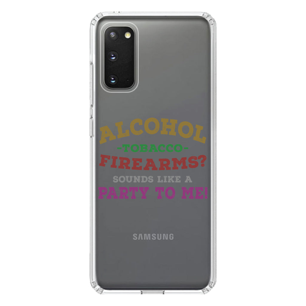 Alcohol Tobacco Firearms? Sounds Like a Party Clear Shockproof iPhone Case, view 14