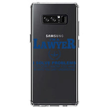 DistinctInk® Clear Shockproof Hybrid Case for Apple iPhone / Samsung Galaxy / Google Pixel - I'm A Lawyer - Solve Problems You Don't Know