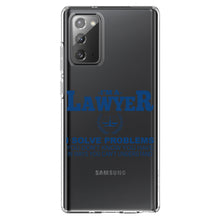 DistinctInk® Clear Shockproof Hybrid Case for Apple iPhone / Samsung Galaxy / Google Pixel - I'm A Lawyer - Solve Problems You Don't Know