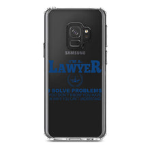 DistinctInk® Clear Shockproof Hybrid Case for Apple iPhone / Samsung Galaxy / Google Pixel - I'm A Lawyer - Solve Problems You Don't Know