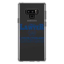DistinctInk® Clear Shockproof Hybrid Case for Apple iPhone / Samsung Galaxy / Google Pixel - I'm A Lawyer - Solve Problems You Don't Know