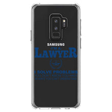 DistinctInk® Clear Shockproof Hybrid Case for Apple iPhone / Samsung Galaxy / Google Pixel - I'm A Lawyer - Solve Problems You Don't Know