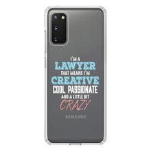 DistinctInk® Clear Shockproof Hybrid Case for Apple iPhone / Samsung Galaxy / Google Pixel - I'm a Lawyer Creative Cool Passionate Crazy