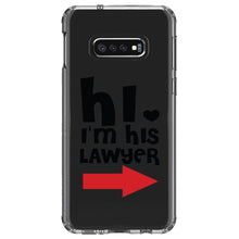 DistinctInk® Clear Shockproof Hybrid Case for Apple iPhone / Samsung Galaxy / Google Pixel - Hi.  I'm His Lawyer