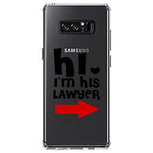 DistinctInk® Clear Shockproof Hybrid Case for Apple iPhone / Samsung Galaxy / Google Pixel - Hi.  I'm His Lawyer
