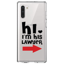 DistinctInk® Clear Shockproof Hybrid Case for Apple iPhone / Samsung Galaxy / Google Pixel - Hi.  I'm His Lawyer