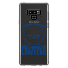 DistinctInk® Clear Shockproof Hybrid Case for Apple iPhone / Samsung Galaxy / Google Pixel - All Men Created Equal A Few Become Lawyers