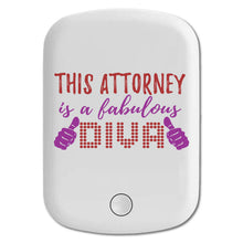 DistinctInk Magnetic Battery Pack, Wireless Portable Charger with USB-C Cable, Compatible with MagSafe iPhone 14 / 13 / 12 Series - This Attorney is a Fabulous Diva