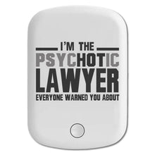 DistinctInk Magnetic Battery Pack, Wireless Portable Charger with USB-C Cable, Compatible with MagSafe iPhone 14 / 13 / 12 Series - PsycHOTic Lawyer Everyone Warned You