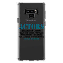 DistinctInk® Clear Shockproof Hybrid Case for Apple iPhone / Samsung Galaxy / Google Pixel - Actors Dream Train Study Work for Screen Time