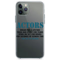 Actors Dream Train Study Work for Screen Time Clear Shockproof iPhone Case