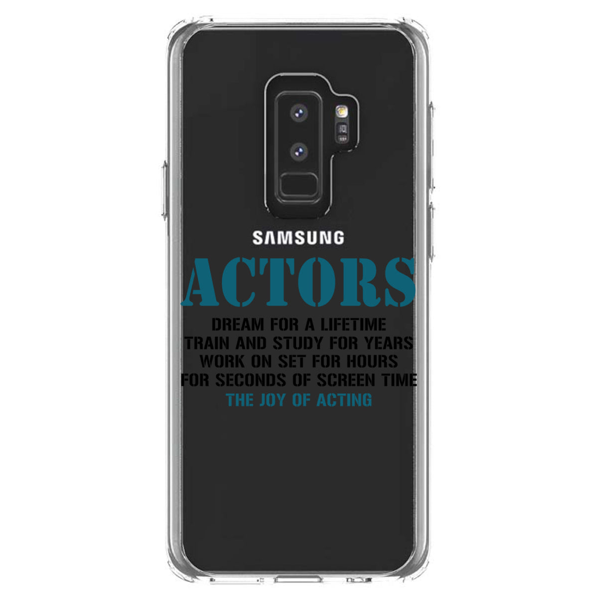 Actors Dream Train Study Work for Screen Time Clear Shockproof iPhone Case, view 20