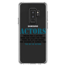 DistinctInk® Clear Shockproof Hybrid Case for Apple iPhone / Samsung Galaxy / Google Pixel - Actors Dream Train Study Work for Screen Time