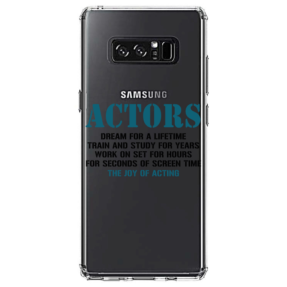 Actors Dream Train Study Work for Screen Time Clear Shockproof iPhone Case, view 12