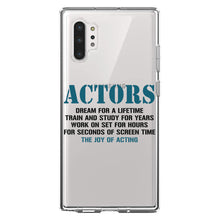 DistinctInk® Clear Shockproof Hybrid Case for Apple iPhone / Samsung Galaxy / Google Pixel - Actors Dream Train Study Work for Screen Time