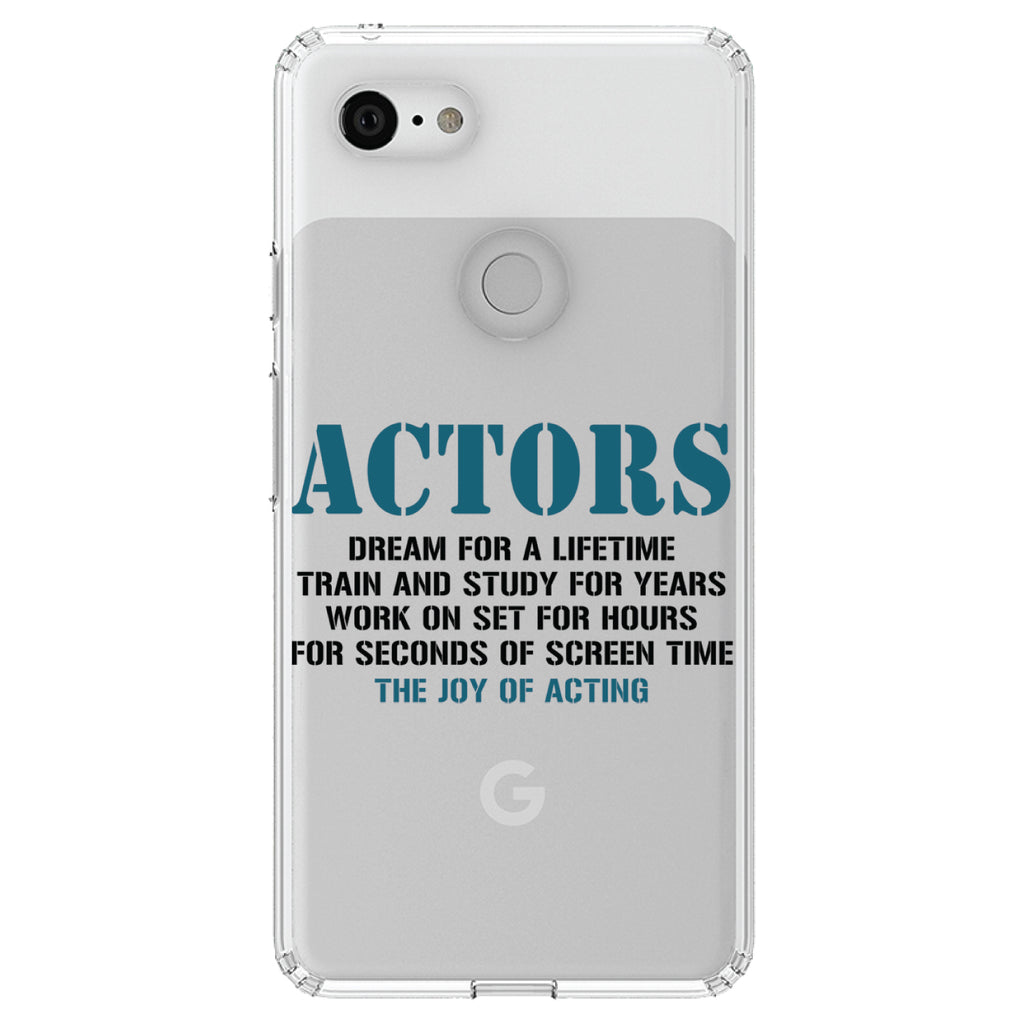 Actors Dream Train Study Work for Screen Time Clear Shockproof iPhone Case, view 22