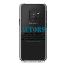 DistinctInk® Clear Shockproof Hybrid Case for Apple iPhone / Samsung Galaxy / Google Pixel - Actors Dream Train Study Work for Screen Time