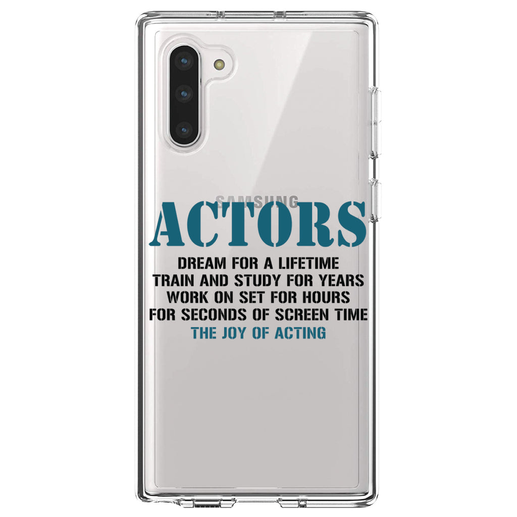 Actors Dream Train Study Work for Screen Time Clear Shockproof iPhone Case, view 9