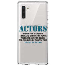 DistinctInk® Clear Shockproof Hybrid Case for Apple iPhone / Samsung Galaxy / Google Pixel - Actors Dream Train Study Work for Screen Time