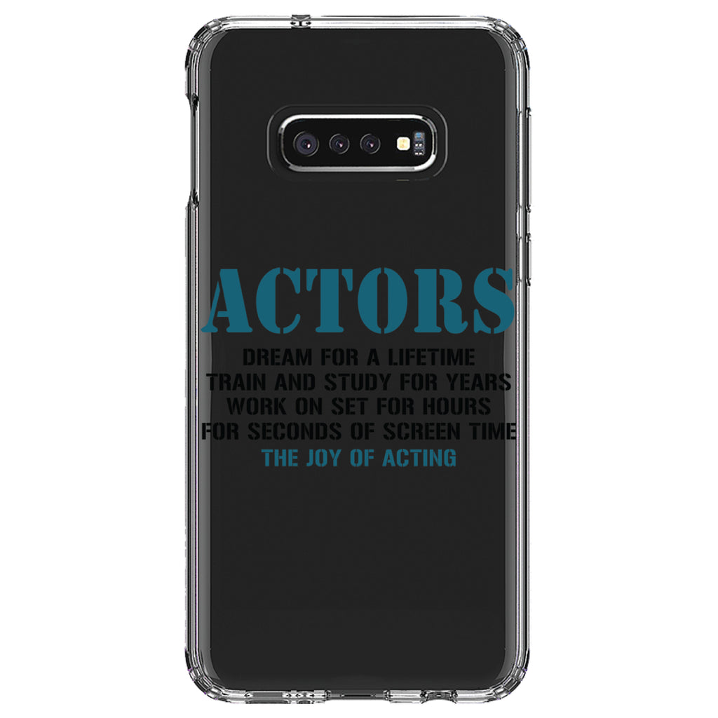 Actors Dream Train Study Work for Screen Time Clear Shockproof iPhone Case, view 18