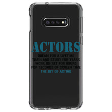 DistinctInk® Clear Shockproof Hybrid Case for Apple iPhone / Samsung Galaxy / Google Pixel - Actors Dream Train Study Work for Screen Time