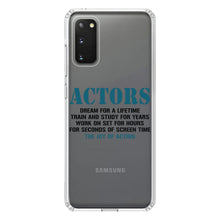 DistinctInk® Clear Shockproof Hybrid Case for Apple iPhone / Samsung Galaxy / Google Pixel - Actors Dream Train Study Work for Screen Time