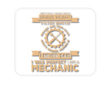 DistinctInk Custom Foam Rubber Mouse Pad - 1/4" Thick - Never Said I Was Perfect I Am a Mechanic