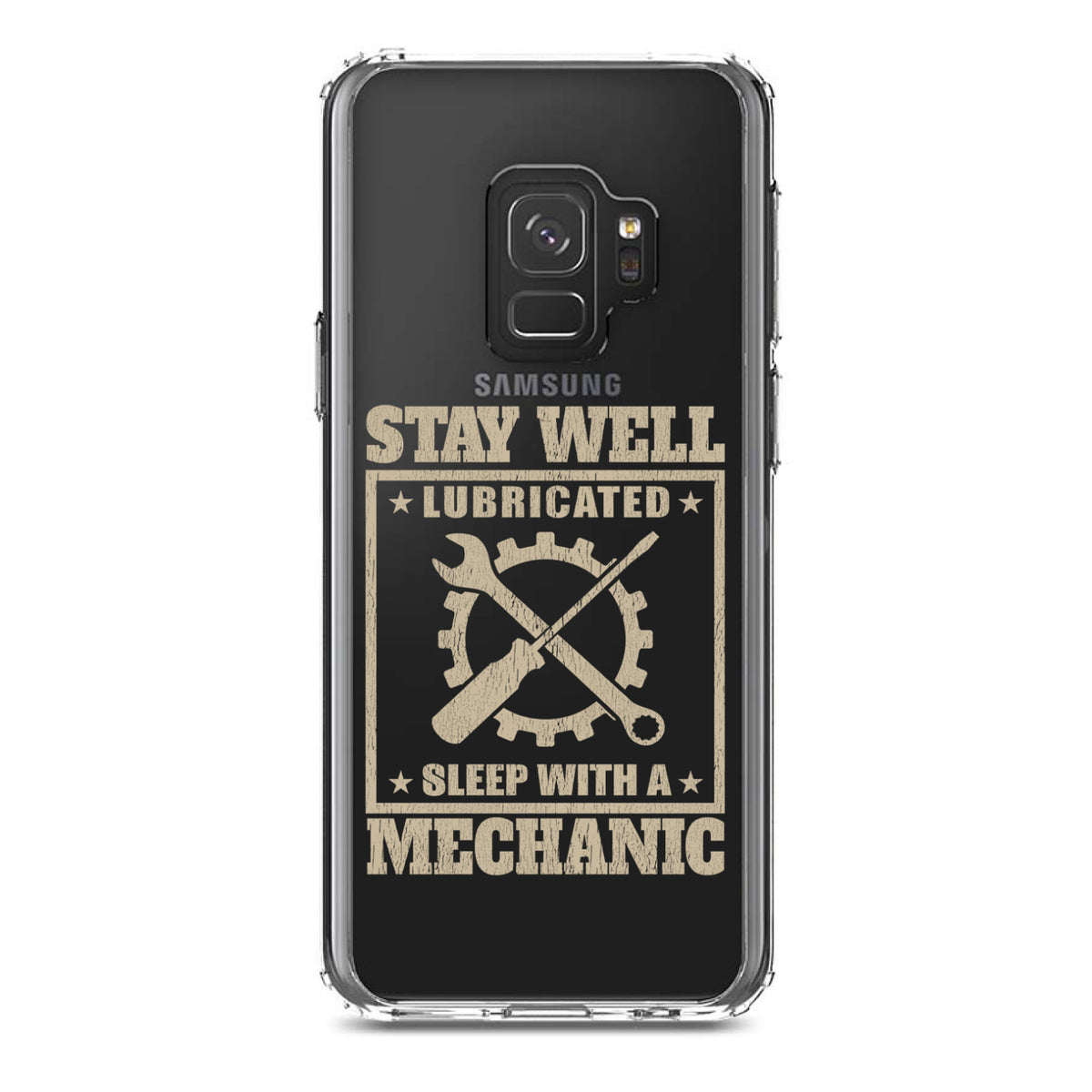 Stay Well Lubricated Sleep With a Mechanic Clear Shockproof iPhone Case, view 19