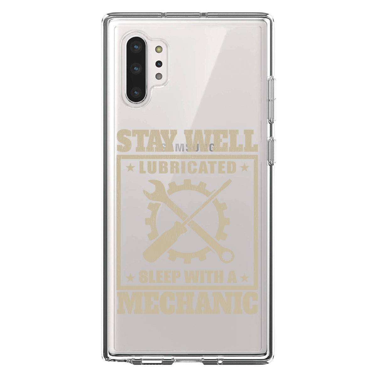 Stay Well Lubricated Sleep With a Mechanic Clear Shockproof iPhone Case, view 10