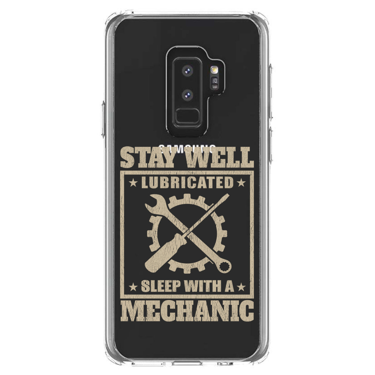 Stay Well Lubricated Sleep With a Mechanic Clear Shockproof iPhone Case, view 20