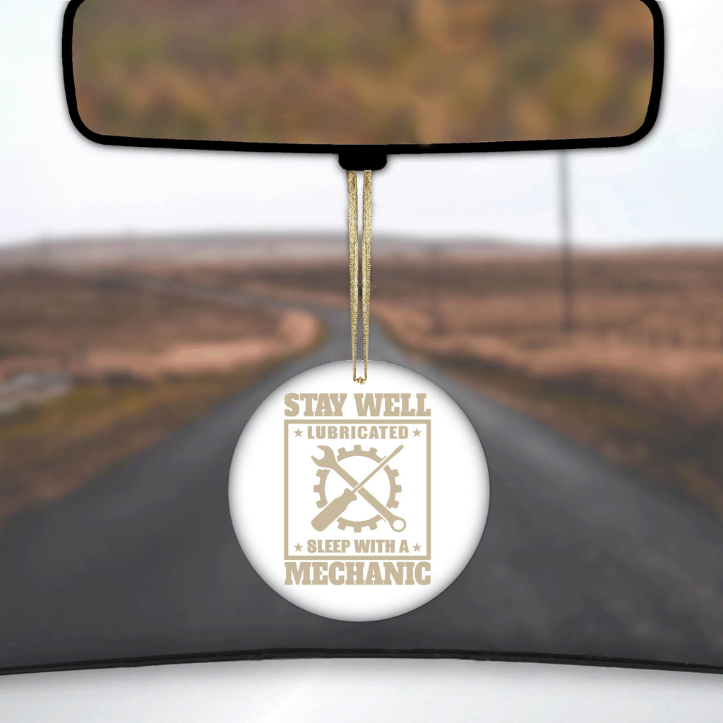 Stay Well Lubricated Sleep With a Mechanic Ceramic Ornament, view 3