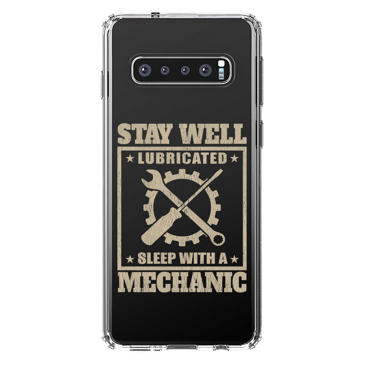 Stay Well Lubricated Sleep With a Mechanic Clear Shockproof iPhone Case, view 16