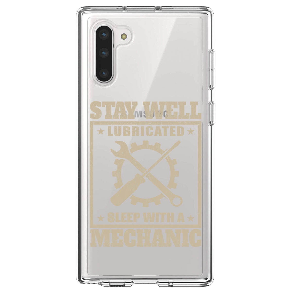 Stay Well Lubricated Sleep With a Mechanic Clear Shockproof iPhone Case, view 9