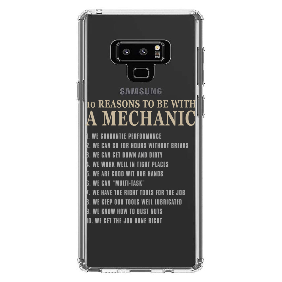 10 Reasons to Be With a Mechanic Clear Shockproof iPhone Case, view 11