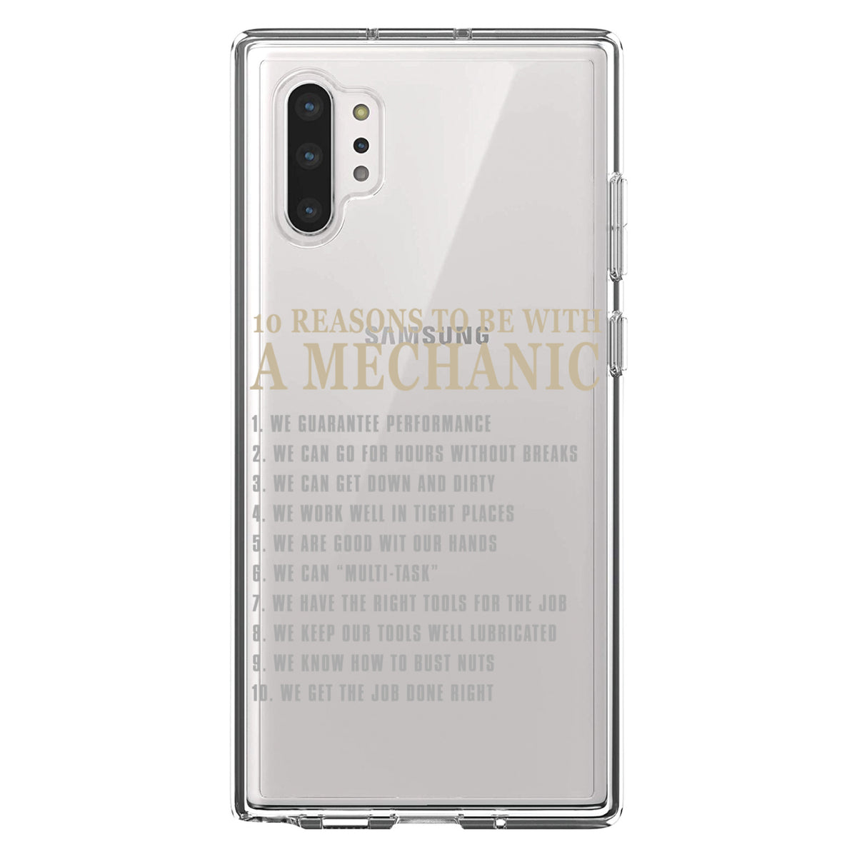 10 Reasons to Be With a Mechanic Clear Shockproof iPhone Case, view 10