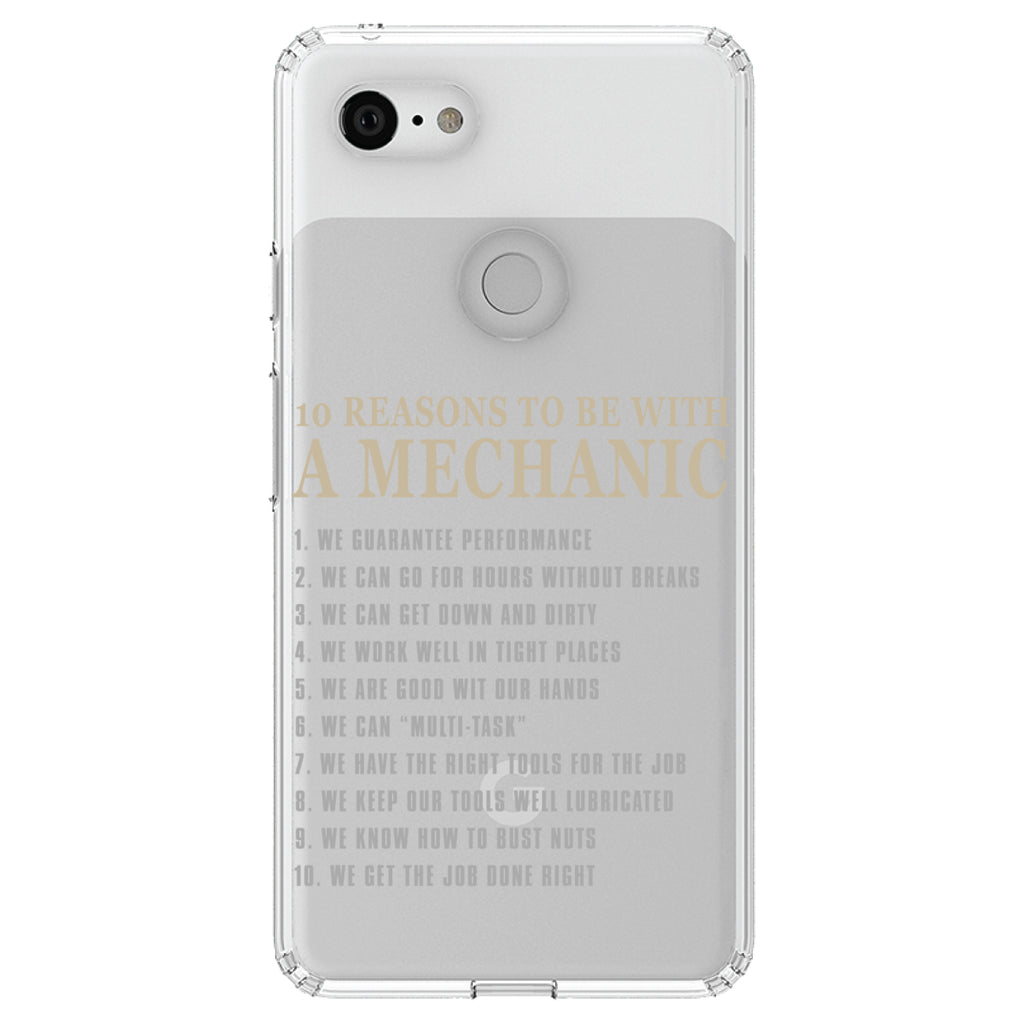 10 Reasons to Be With a Mechanic Clear Shockproof iPhone Case, view 22