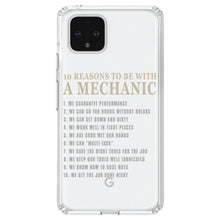 DistinctInk® Clear Shockproof Hybrid Case for Apple iPhone / Samsung Galaxy / Google Pixel - 10 Reasons to Be With a Mechanic